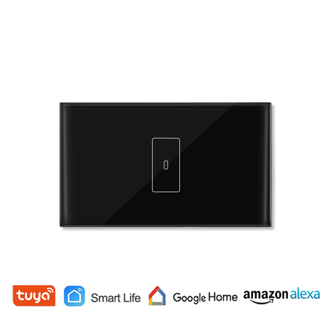 Tuya Smart Life WiFi Boiler Water Heater Switch Black 4400W App Remote Control Timer Voice Control Google Home Alexa Echo Dot ► Photo 1/6