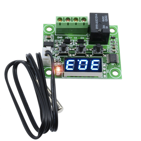 Blue W1209 DC 12V LED Digital Thermostat Temperature Control Thermometer Thermo Controller Switch Module + NTC Sensor Board ► Photo 1/6