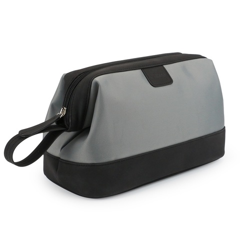 Portable Men Cosmetic Bag Business Travel Waterproof Leather Large Capacity Shaving Makeup Bag ► Photo 1/1