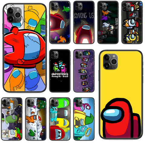 game among us Phone case For iphone 4s 5 5S SE 5C 6 6S plus X XS XR 11 MAX 2022 black hoesjes silicone cell cover - Price
