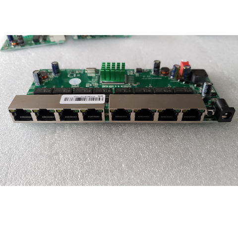 Reverse power supply 8 Port Gigabit Managed Switch Motherboard  Ethernet Switch with 8 port 10/100/1000M VLAN ► Photo 1/3