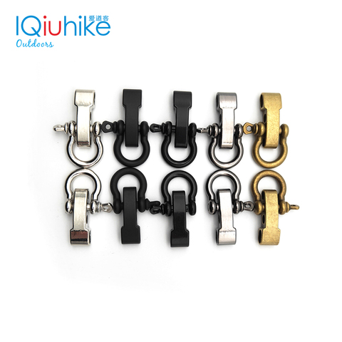 2pcs Buckle accessory PARACHUTE CORD 550 D bow O PARACORD SHACKLE Anc kit BRACELET LANYARD SURVIVE Adjuster outdoorhor camp ► Photo 1/6