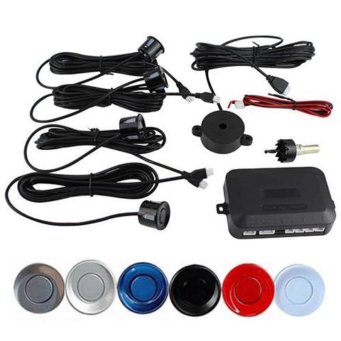 Car Parking Sensor Car Reversing Sound Alert With 4 Sensors  Sound Alert Indicator Probe System 6 Colors ► Photo 1/5