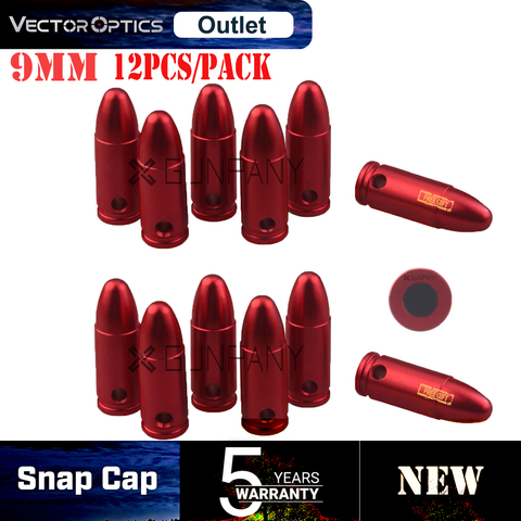 Vector Optics Gunpany 9mm Snap Cap Rifle Pistol 12GA .223 7.62 .300 Calibers Dry Firing Fake Cartidge For Gunsmithing Training ► Photo 1/6