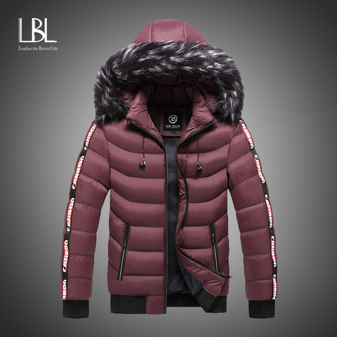 2022 Parka Men Winter Fur Hooded Jackets Men Thick Windbreaker Outwear Warm Coats Casual Solid Brand Clothing Plus Size S-5XL ► Photo 1/6