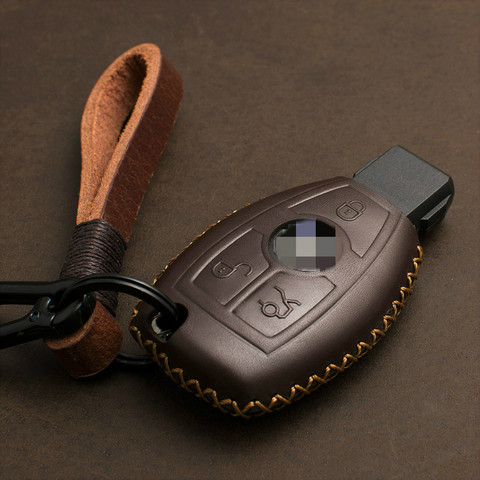 Key Fob Cover With Key Chain For Mercedes Benz A B C E S Gla Glc