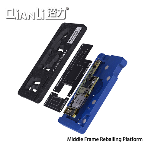 QianLi Middle Frame Reballing Platform Motherboard Fixture BGA Reballing Stencil for iPhone X XS MAX 11 12 12mini Pro 11pro ► Photo 1/6
