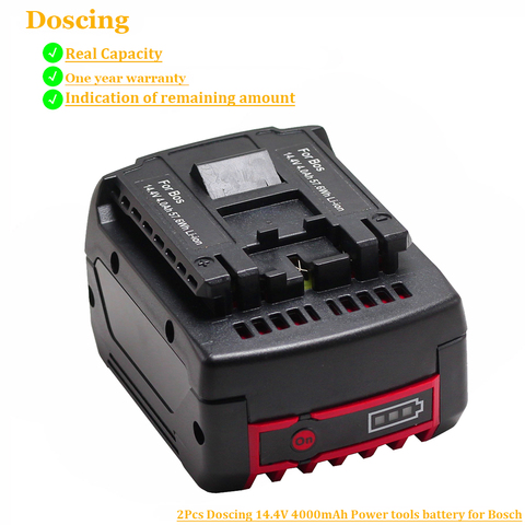 14.4V 4000mah DDB180-02 GDR 1080-LI GDR 14.4 V-LIN for BOSCH cordless Electric drill screwdriver BAT607 BAT607G BAT614 BAT614G ► Photo 1/6