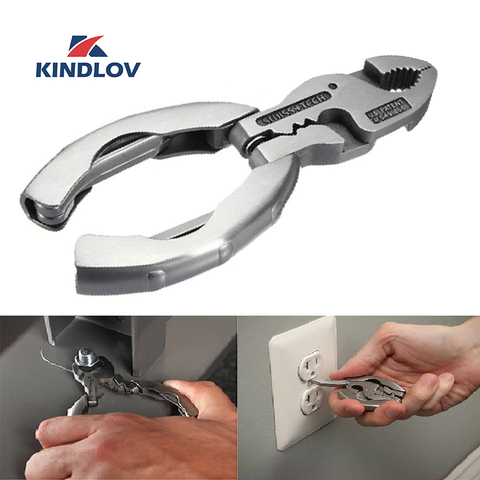 KINDLOV Multitool 9 In 1 Mini Pliers Portable Outdoor Camping Folding Keychain Pliers Screwdriver Multifunctional Pocket Tools ► Photo 1/6