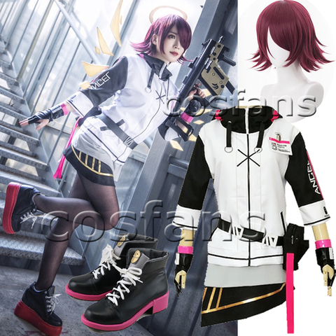 Game Arknights Exusiai Cosplay Costume Outfit Jacket Full set Women Men Halloween Carnival Party Costumes Exusiai Cosplay Shoes ► Photo 1/6