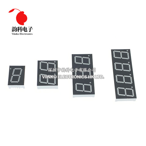 1pc 0.56inch LED display 7 Segment 1 Bit/2 Bit/3 Bit/4 Bit Digit Tube Red Common Cathode / Anode Digital 0.56 inch led 7segment ► Photo 1/5