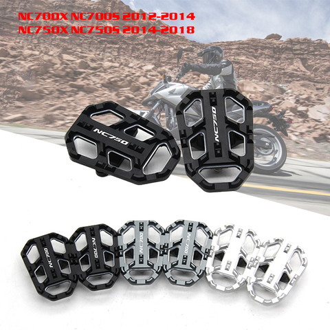 motorcycle accessories front Aluminum footboards CNC footpegs  for honda NC700X NC700S 2012-2014 NC750X NC750S 2014-2022 ► Photo 1/6