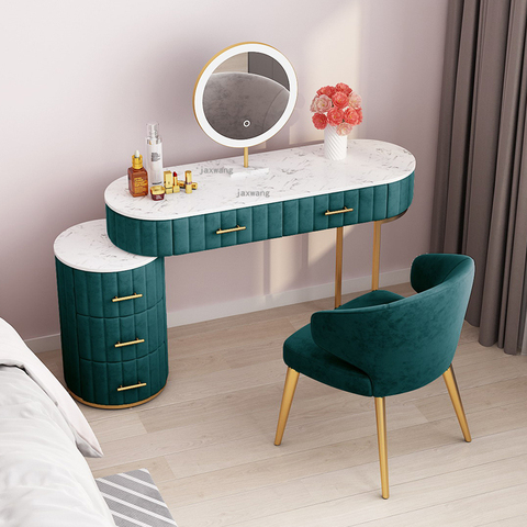 Luxury Vanity Dressing Table Nordic Custom Home Dressers Simple Storage Cabinet Bedroom Furniture Bedside Table with Mirror ► Photo 1/5