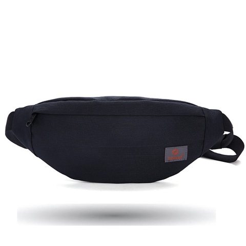 TINYAT New Men Casual Waist Pack Bag Brand Canvas Shoulder Fanny Packs Women Belt Bag Pouch For Money Phone Black Bum Hip Bag ► Photo 1/6