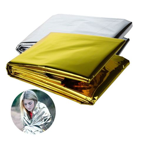 Emergency Blanket Outdoor Survive First Aid Military Rescue Kit Windproof  Waterproof Foil Thermal Blanket for Camping Hiking ► Photo 1/6