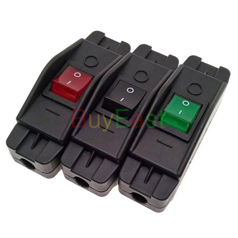 16A 30A Heavy Duty Large Current Inline Cable Rocker Switch Max AC100~250V LED Indicator ► Photo 1/6