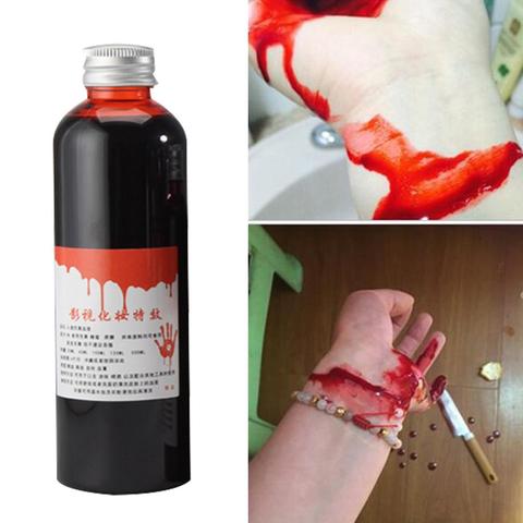 30/60ml Fake Blood Liquid Bottle Stage Prank Theatrical Vampire Cosplay Props ► Photo 1/6