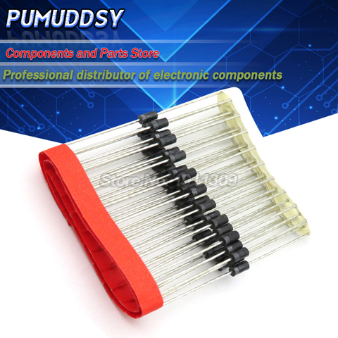 100PCS Schottky Diode 1N5817 1N5819 1N5399 1N4937 1N4004 1N4001 1N4007 UF4007 HER107 FR207 FR157 FR107 RL207 DO-41 ► Photo 1/1
