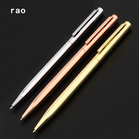 High quality 09 Fine Business office School office stationery Ballpoint Pen New gold pen Financial  ball point pens ► Photo 1/6