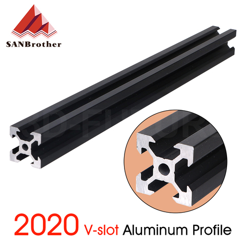 1PC BLACK 2022 V-slot European Standard Anodized Aluminum Profile Extrusion Linear Rail for CNC 3D Printer ► Photo 1/5