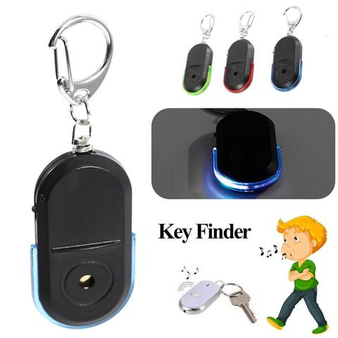 New Portable Size Elderly Anti-lost Alarm Key Finder Wireless Useful Whistle LED Light Locator Find Keychain ► Photo 1/6