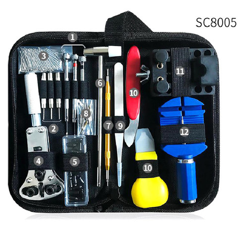 16/147pcs Watch Repair Tool Kit Watch Link Pin Remover Case Opener Spring Bar Remover Horlogemaker Repair WatchTool Kit ► Photo 1/6