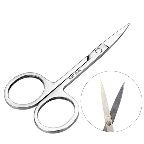 Stainless Steel Small Nail Tools Eyebrow Nose Hair Scissors Cut Manicure Facial Trimming Tweezer Makeup Beauty Tool ► Photo 1/2