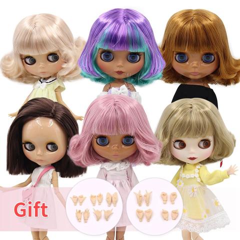 DBS BJD Blyth doll joint body short oil hair and natural skin glossy face special price icy  Licca toy girl gift 1/6 ► Photo 1/6