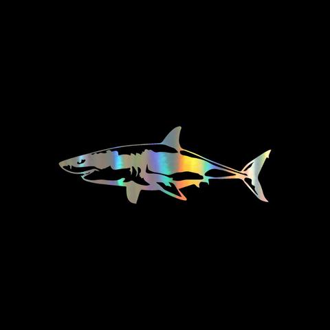 17.1*6.4CM Great White Shark Vinyl Decal Animal Car Stickers Decoration Support Custom Car-styling Moto Decal Series ► Photo 1/6
