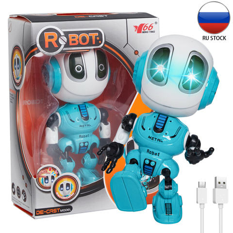 Alloy Intelligent Recording Talking Robot Dialogue Manual Deformation Robot Boy 1-2-3 Years Old 4 Children 5 Kids 6 Toys USB ► Photo 1/1