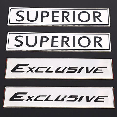 3D Metal Car Stickers Emblem Trunk Badge Auto Decals Superior Exclusive Logo Stickers for BMW Audi Toyota Honda Volkswagen Ford ► Photo 1/6