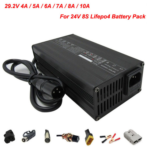 29.2V 4A 5A 7A 10A 12A 15A charger for 24V 8S LiFePO4 ebike Battery charger smart 110V / 220V Free shipping ► Photo 1/6