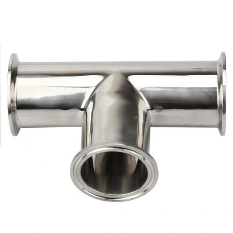 1pcs 19mm-159mm O/D 304 Stainless Steel Sanitary Ferrule 3 way Tee Connector Pipe Fitting 2