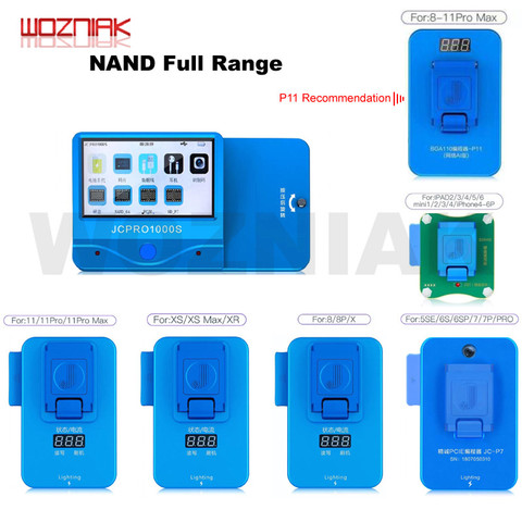 JC P7 P11 PR01000S programmer for iphone 4 5 6 7 8 PLUS X XS 11 PRO MAX NAND Reading Writing for IPAD 2 3 4 5 6 HDD Repair ► Photo 1/6