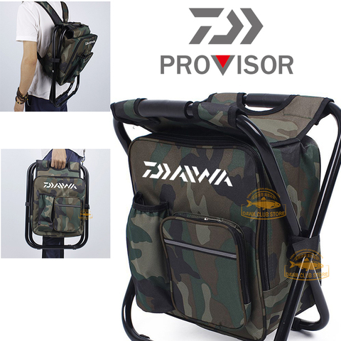 2022 DAIWA The New Outdoor Fishing Chair Mountaineering Camping Storage Backpack Chair Camouflage Beach Foldable Ice Pack Chair ► Photo 1/5