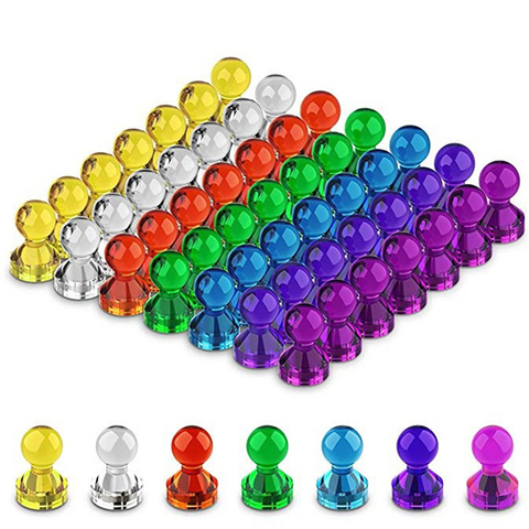 10pcs Push Pin Magnets Thumbtacks Strong Neodymium Magnets Cones Fridge Whiteboard Magnets Office Home Tools 7 Colors ► Photo 1/6