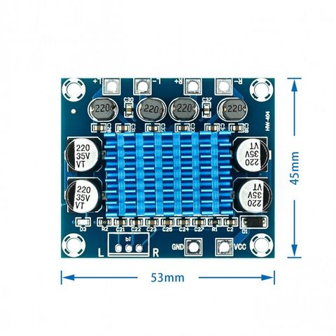 TPA3110 XH-A232 30W+30W 2.0 Channel Digital Stereo Audio Power Amplifier Board DC 8-26V 3A ► Photo 1/5