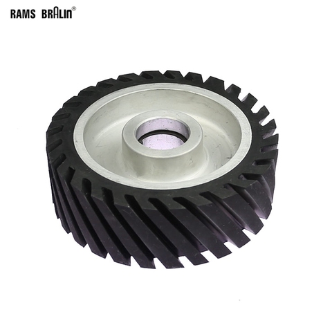 150*50mm Diagonal Rubber Contact wheel Belt Grinder Wheel Abrasive Belt Set ► Photo 1/5