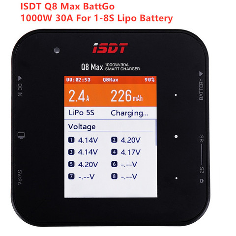 ISDT Q8 Max BattGo 1000W 30A High Power Battery Balance Charger FPV Discharger for 1-8S Lipo Battery FPV Drone Quadcopter DIY ► Photo 1/6