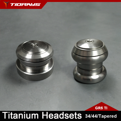 Tiorays Titanium Headsets Bike Bicycle 34 44 41.8-52(Tapered) 44HT&Tapered fork ► Photo 1/6