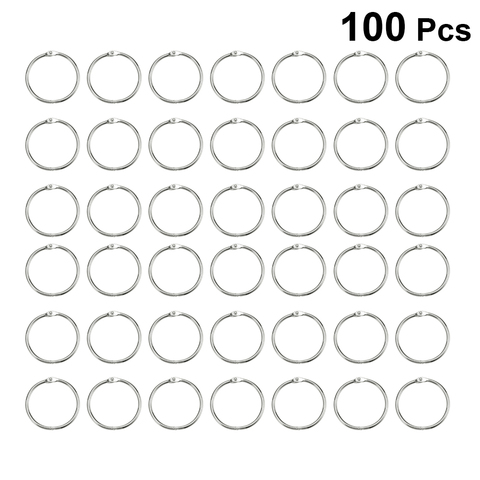 100Pcs Loose-Leaf Connective Rings DIY Opening Connective Hoops Binding Rings (Inner Diameter 25mm Outer Diameter 30mm) ► Photo 1/6