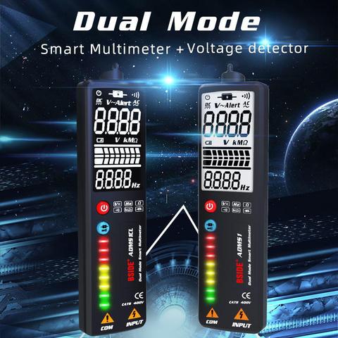 3-in-1 Digital Multimeter Voltage Detector Tester BSIDE ADMS1 Multimetetro Voltmeter DC AC DMM Ohm Hz Continuity NCV Test ► Photo 1/6