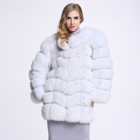 ZADORIN Luxury Solid Long Sleeve Furry Faux Fox Fur Coat Fluffy Jacket Parka Winter Warm Women Plus Size Streetwear Female Coats ► Photo 1/1