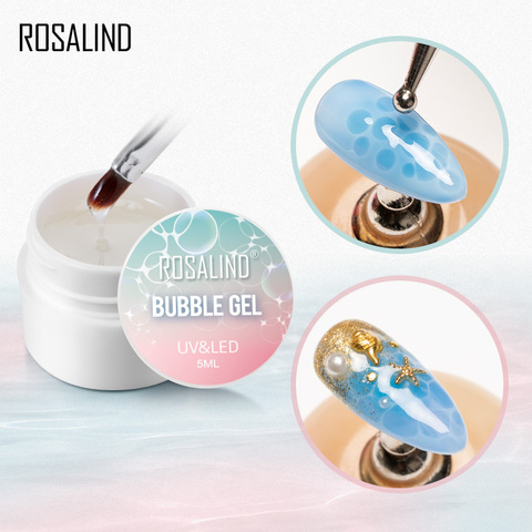 ROSALIND Bubble Gel Varnish Set Blossm Water Painting Gel Nail Polish Hybrid Lacquer Top Base For Nail Art Manicure Kit ► Photo 1/6