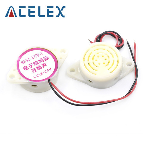 95DB Alarm High-decibel 3-24V 12V Electronic Buzzer Beep Alarm Intermittent Continuous Beep for Arduino SFM-27 ► Photo 1/2