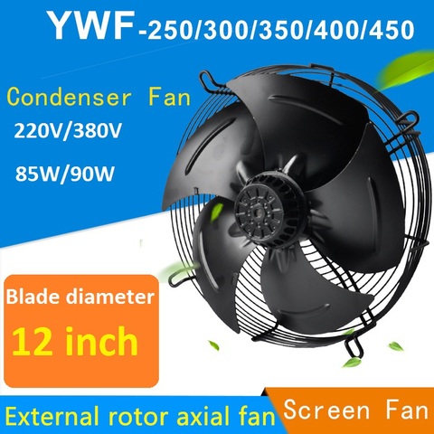 85/90W External rotor axial fan YWF4E/4D-300S condenser fan 220/380V ► Photo 1/5