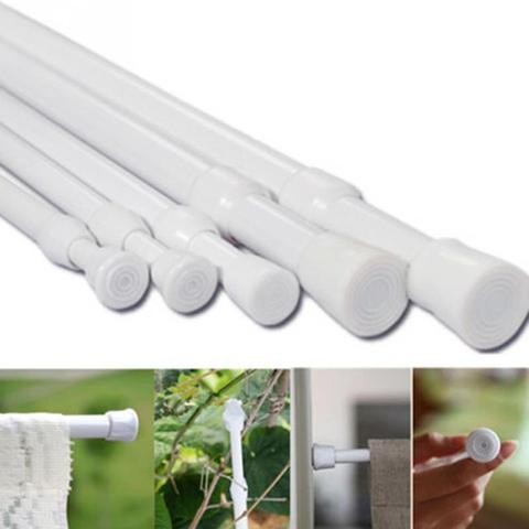 Adjustable Telescopic Pole Rod Hanger, How To Hang Tension Shower Curtain Rod