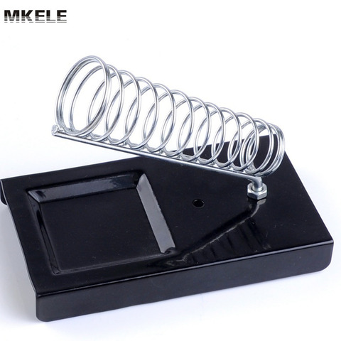 MKE-010 Soldering Iron Support Stand Station Metal Base Rectangle Stand Holder Base Support Station Safety Protecting Ba ► Photo 1/6