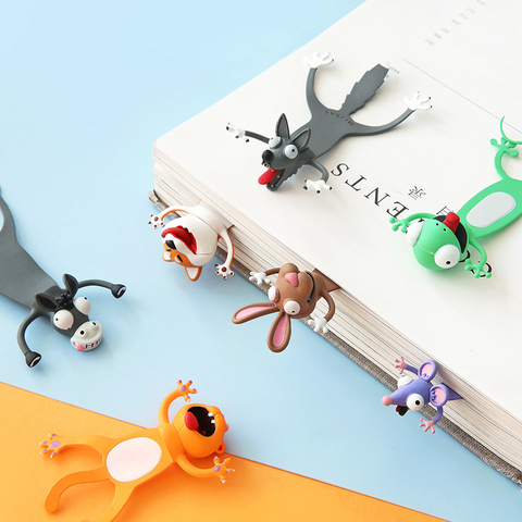 Buy Online Free Shipping 3d Cartoon Cute Animal Bookmarks Cute Cat Funny Student School Stationery For Children Gift Alitools