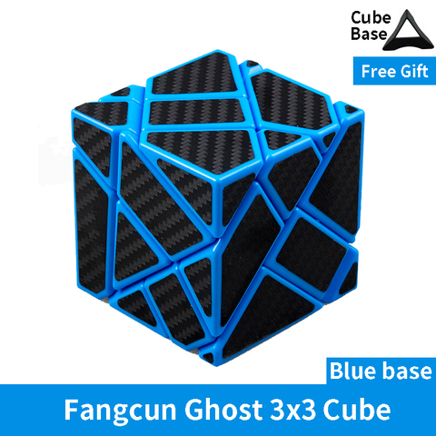 Fangcun Ghost Guimo Cube 3x3 Blue Strange-shape Cube Magic Cube Puzzle Hollow Sticker Speed Cube Educational Toys 3x3 Ghost Cube ► Photo 1/6